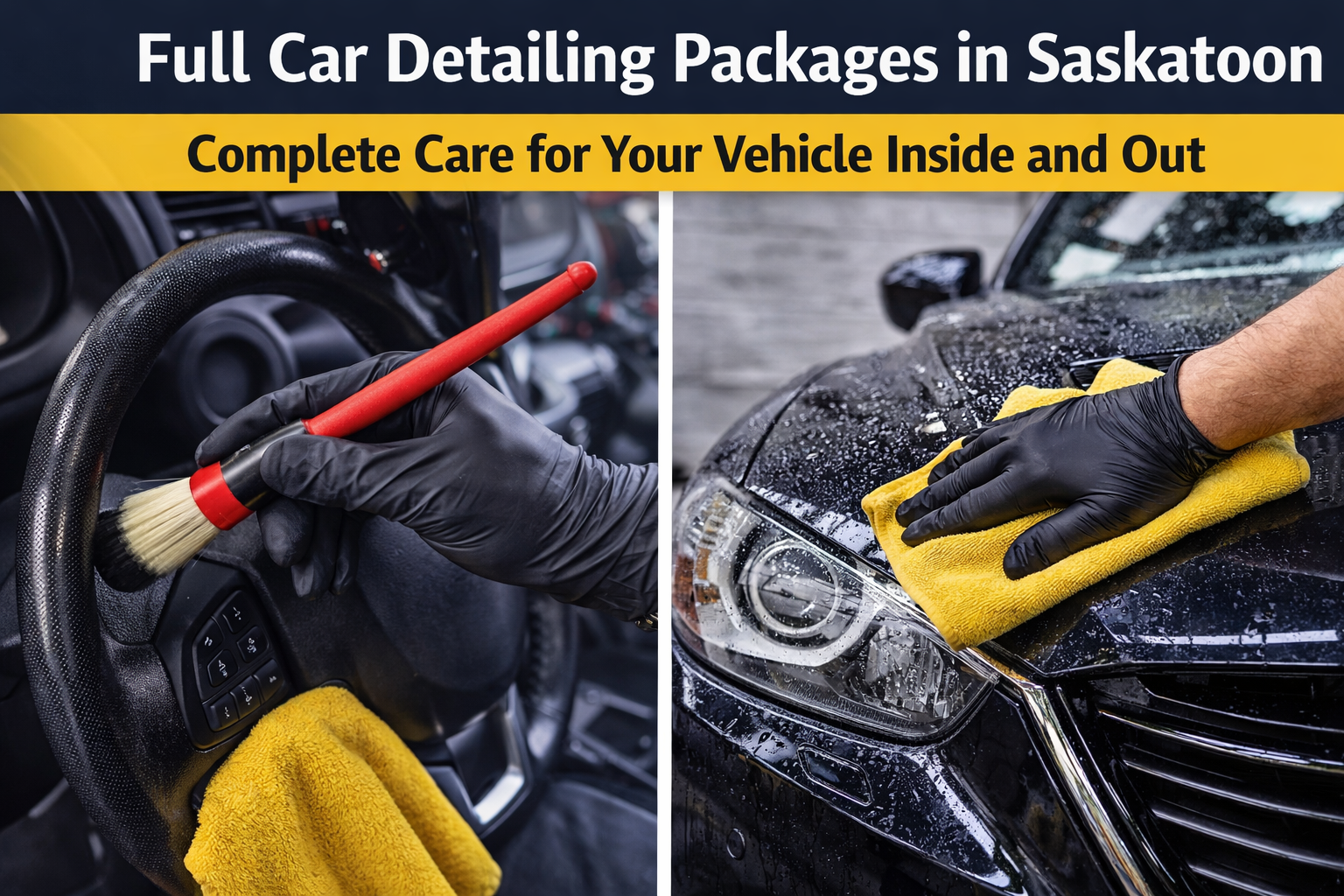 Full Car Detailing Packages in Saskatoon: Complete Care for Your Vehicle Inside and Out